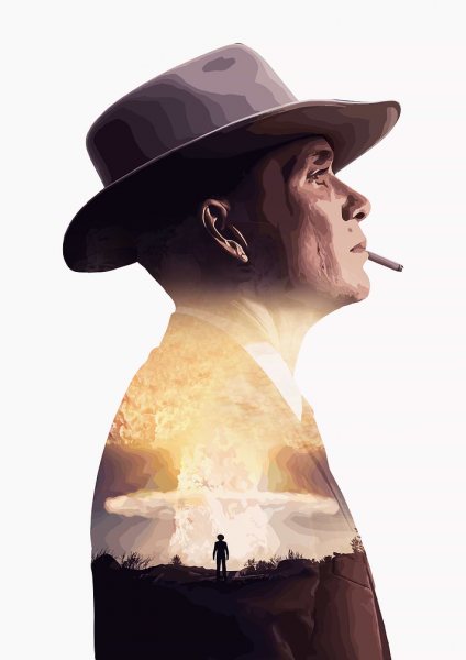 Oppenheimer Movie Film Posteri – Duvar Tablosu duvarda gerçek ölçek