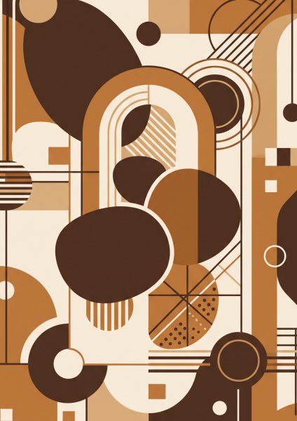 Organik Soyut Formlar Poster – Bauhaus (A4 / A3, Çerçeveli – Çerçevesiz)