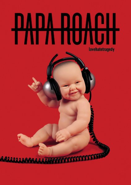 Papa Roach Baby with Headphones Müzik Posteri – Duvar Tablosu duvarda gerçek ölçek