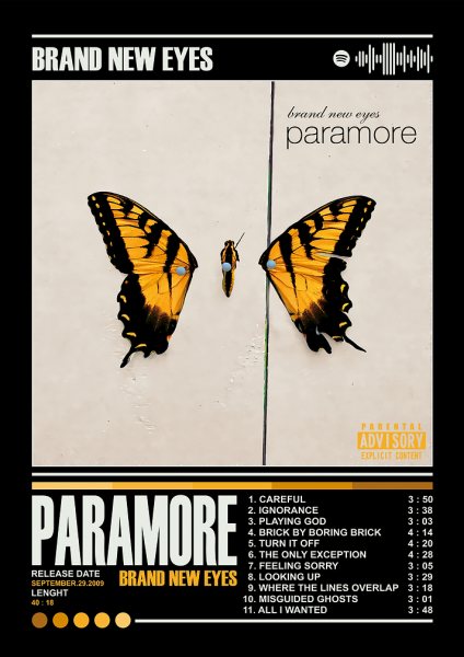 Paramore - Brand New Eyes Album Cover Müzik Posteri – Duvar Tablosu