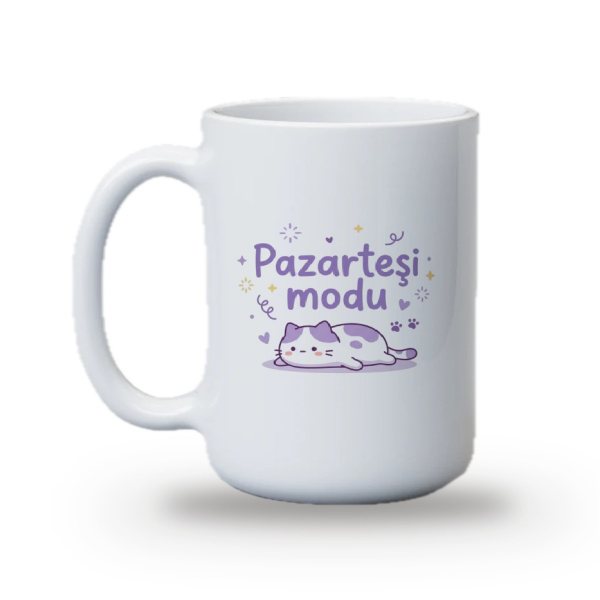 "Pazartesi modu" Baskılı Kupa