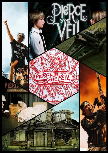 Pierce the Veil Album Collage Müzik Posteri – Duvar Tablosu duvarda gerçek ölçek