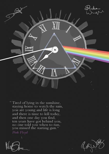 Pink Floyd Dark Side of the Moon Müzik Posteri – Duvar Tablosu duvarda gerçek ölçek