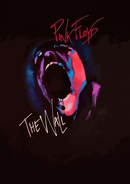 Pink Floyd The Wall Album Art Müzik Posteri – Duvar Tablosu duvarda gerçek ölçek