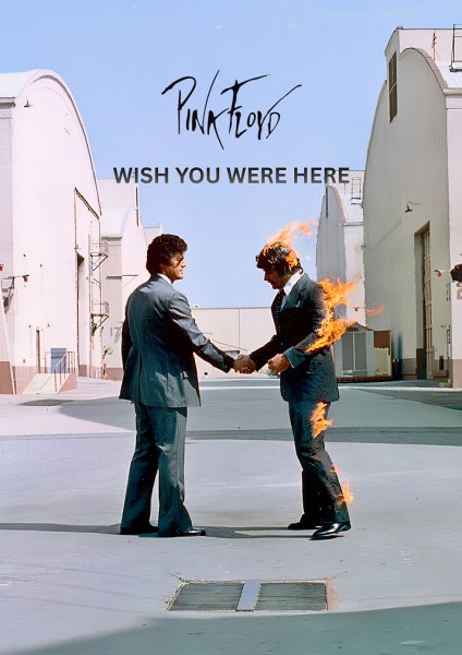 Pink Floyd Wish You Were Here Müzik Posteri – Duvar Tablosu duvarda gerçek ölçek