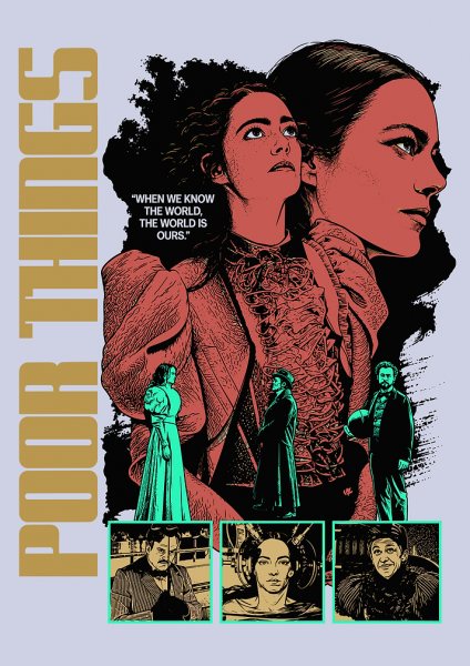 Poor Things Movie Poster Art Film Posteri – Duvar Tablosu poster görseli