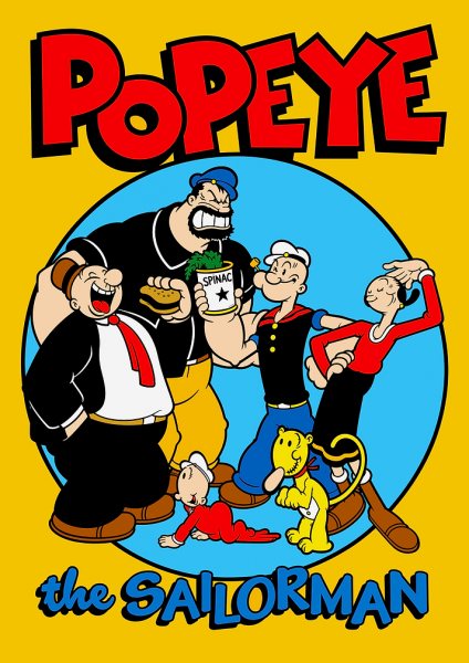 Popeye and Friends Cartoon Film Posteri – Duvar Tablosu poster görseli