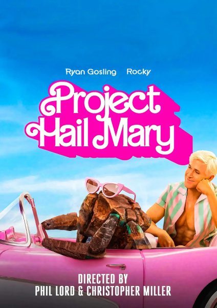 Project Hail Mary Movie Film Posteri – Duvar Tablosu duvarda gerçek ölçek