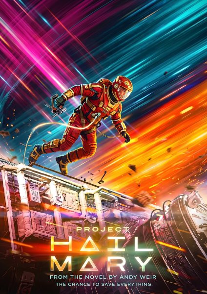 Project Hail Mary Movie Film Posteri – Duvar Tablosu duvarda gerçek ölçek