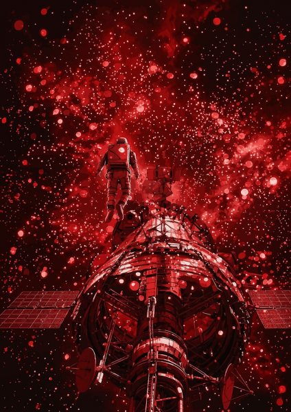Project Hail Mary Movies Poster Astronaut floating near space station Film Posteri – Duvar Tablosu