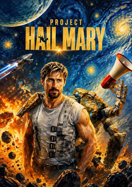 Project Hail Mary Space Adventure Film Posteri – Duvar Tablosu poster görseli