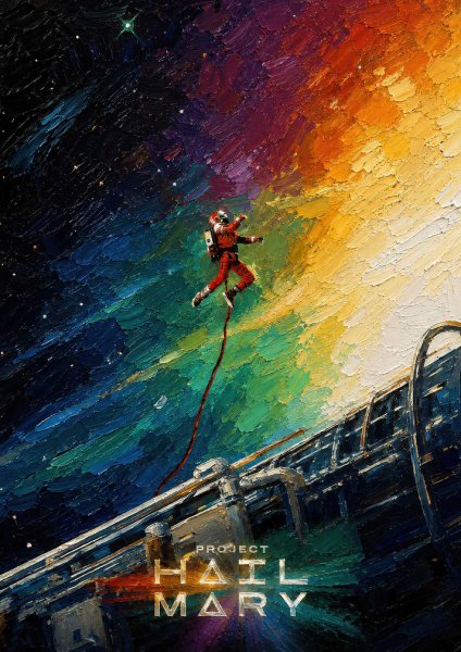 Project Hail Mary Space Art Film Posteri – Duvar Tablosu