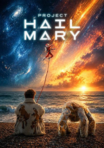 Project Hail Mary Space Fantasy Film Posteri – Duvar Tablosu poster görseli