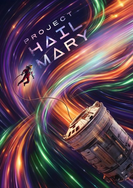 Project Hail Mary Space Film Posteri – Duvar Tablosu duvarda gerçek ölçek
