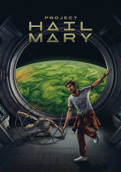 Project Hail Mary Space Film Posteri – Duvar Tablosu duvarda gerçek ölçek