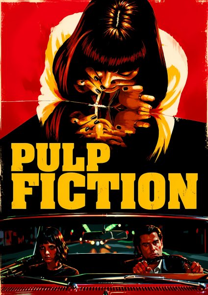 Pulp Fiction Movie Poster Art Film Posteri – Duvar Tablosu