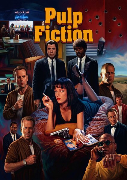 Pulp Fiction Movie Poster Art Film Posteri – Duvar Tablosu