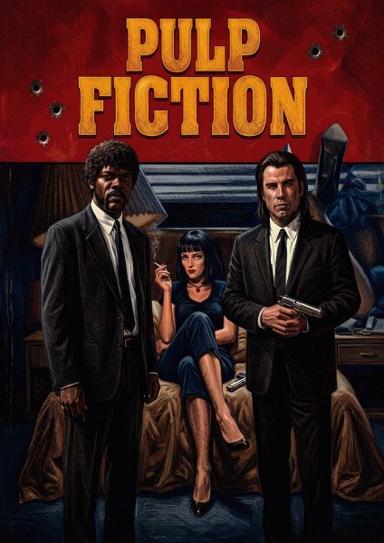 Pulp Fiction Movie Poster Art Film Posteri – Duvar Tablosu
