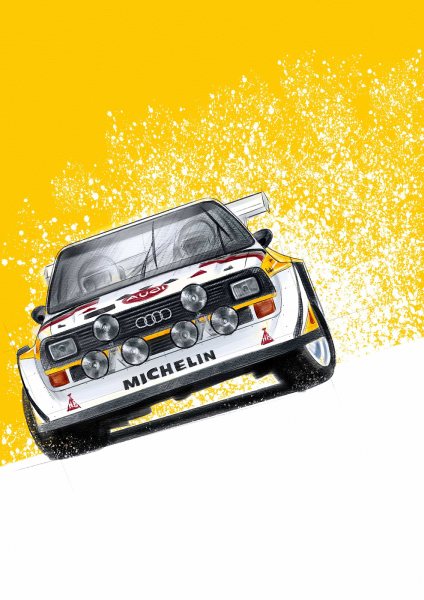 Quattro Rally Car Legend Araba Posteri – Duvar Tablosu poster görseli