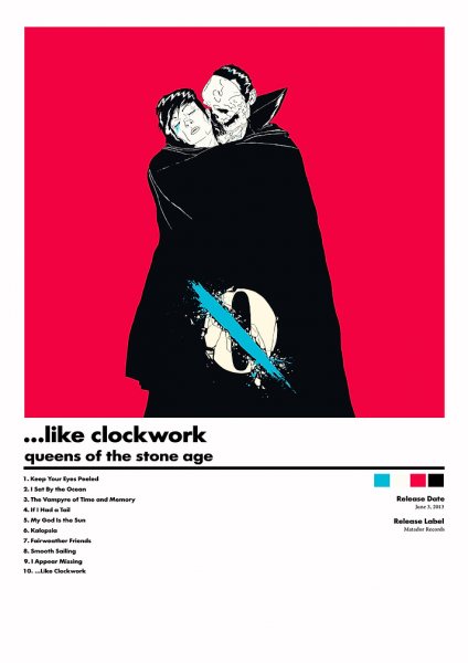 Queens of the Stone Age ...Like Clockwork Album Müzik Posteri – Duvar Tablosu