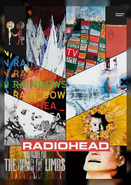 Radiohead Album Art Collage Müzik Posteri – Duvar Tablosu