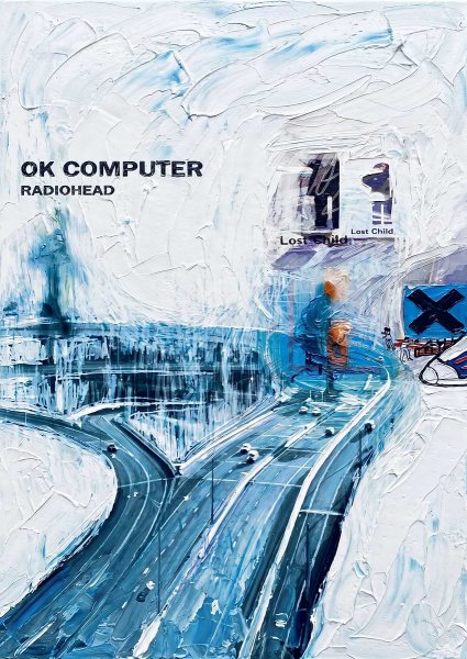 Radiohead OK Computer Album Cover Müzik Posteri – Duvar Tablosu poster görseli