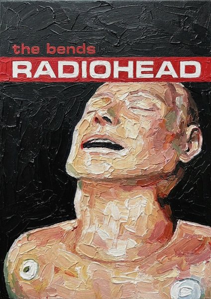 Radiohead The Bends Album Cover Painting Müzik Posteri – Duvar Tablosu poster görseli