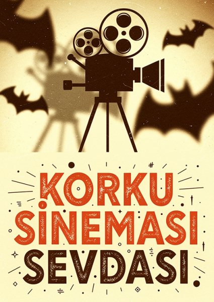 Retro Korku Sineması Duvar Posteri – Tipografi Duvar Tablosu duvarda gerçek ölçek