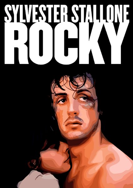Rocky Balboa Film Posteri – Duvar Tablosu duvarda gerçek ölçek