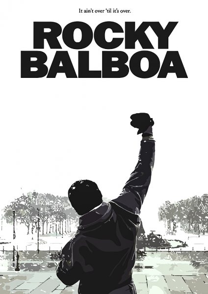 Rocky Balboa Film Posteri – Duvar Tablosu duvarda gerçek ölçek
