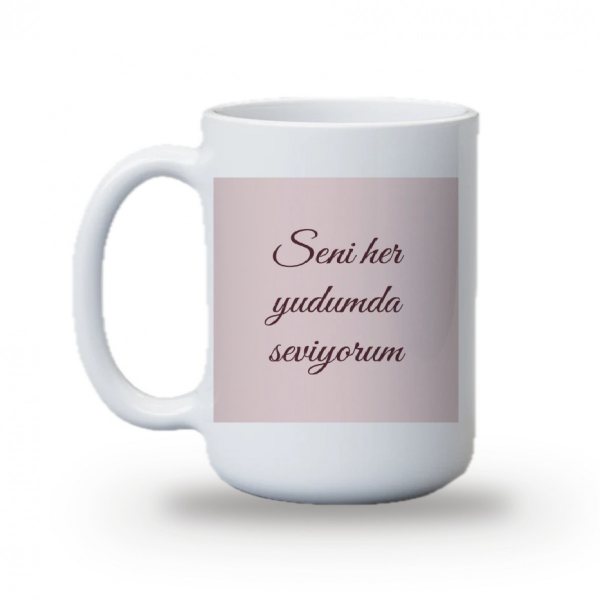 Romantik Sözlü Sevgili Kupası