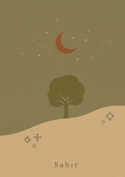 Sabır Posteri – Minimal Duvar Tablosu