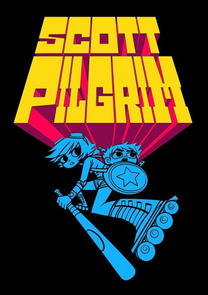 Scott Pilgrim and Ramona Flowers Graphic Film Posteri – Duvar Tablosu poster görseli