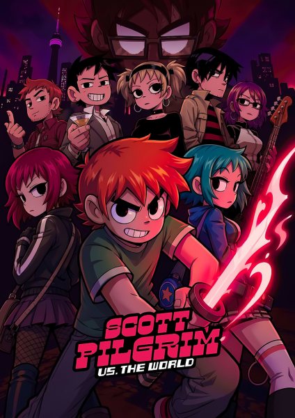 Scott Pilgrim vs. The World Film Posteri – Duvar Tablosu duvarda gerçek ölçek