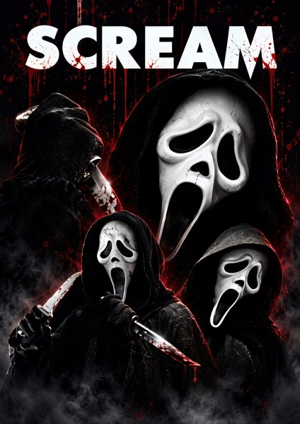 Scream Movie Film Posteri – Duvar Tablosu duvarda gerçek ölçek