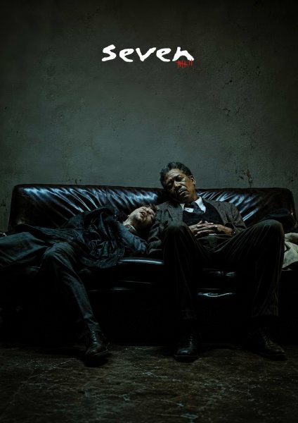 Se7en Movie Poster Featuring Detectives Film Posteri – Duvar Tablosu poster görseli
