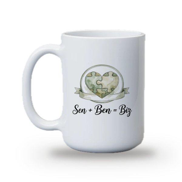 "Sen + Ben = Biz" Baskılı Kupa