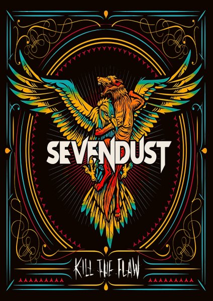 Sevendust Kill the Flaw Album Art Müzik Posteri – Duvar Tablosu duvarda gerçek ölçek