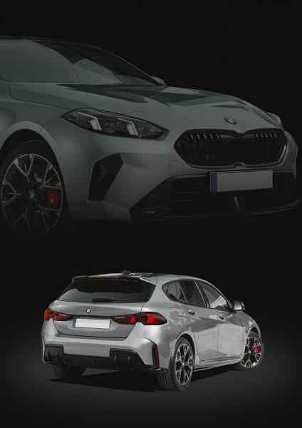 Silver BMW 1 Series Araba Posteri – Duvar Tablosu
