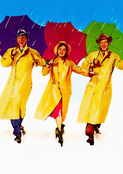 Singin in the Rain Film Posteri – Duvar Tablosu duvarda gerçek ölçek