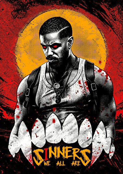 Sinners Film Posteri – Duvar Tablosu duvarda gerçek ölçek