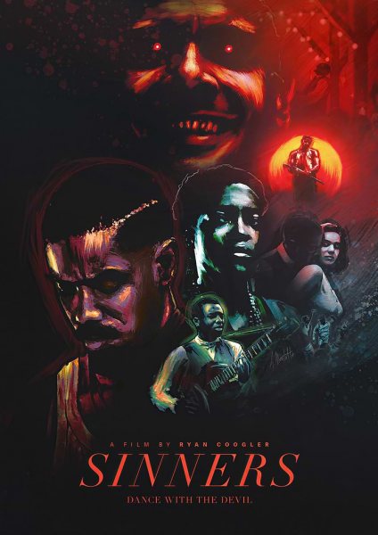 Sinners Movie Film Posteri – Duvar Tablosu duvarda gerçek ölçek