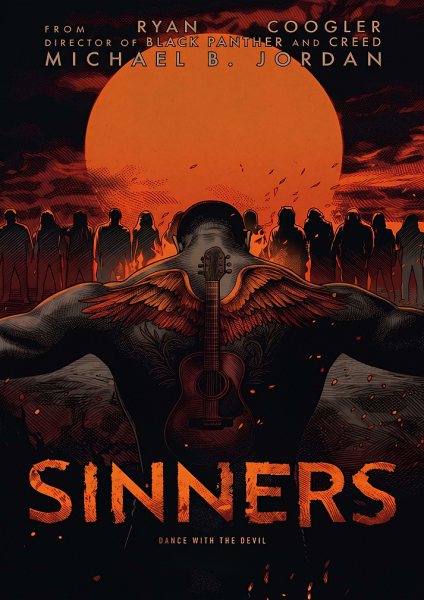 Sinners Movie Poster Art Film Posteri – Duvar Tablosu duvarda gerçek ölçek