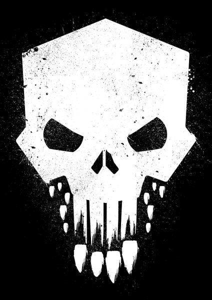 Skull Film Posteri – Duvar Tablosu duvarda gerçek ölçek