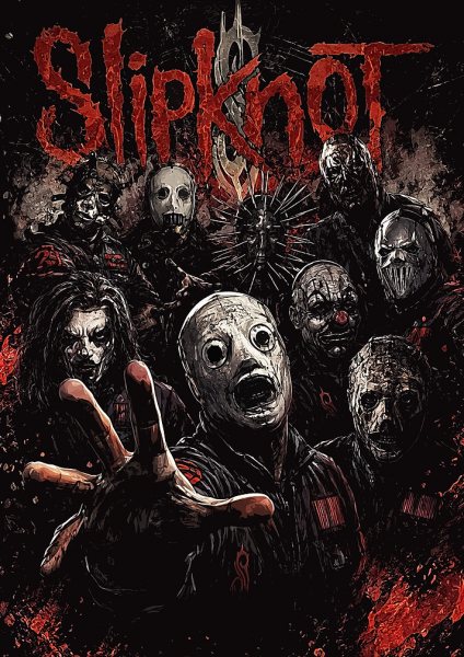 Slipknot Band Members Masked Müzik Posteri – Duvar Tablosu duvarda gerçek ölçek