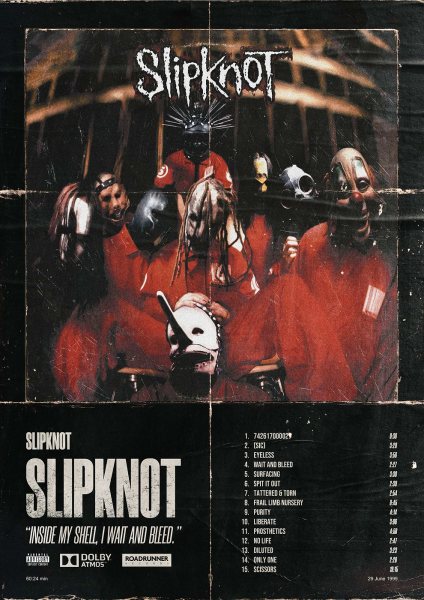 Slipknot Müzik Posteri – Duvar Tablosu duvarda gerçek ölçek