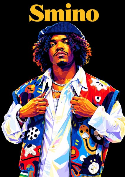 Smino Pop Art Portrait Müzik Posteri – Duvar Tablosu poster görseli