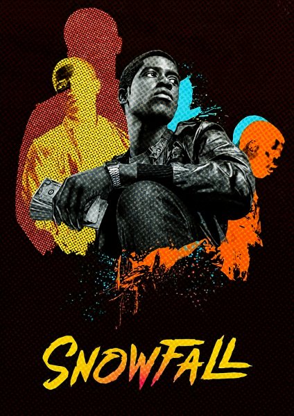 Snowfall TV Show Film Posteri – Duvar Tablosu duvarda gerçek ölçek