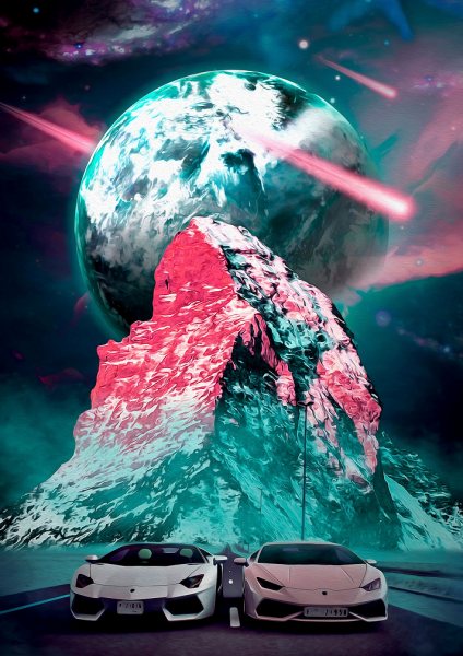 Space Race Araba Posteri – Duvar Tablosu