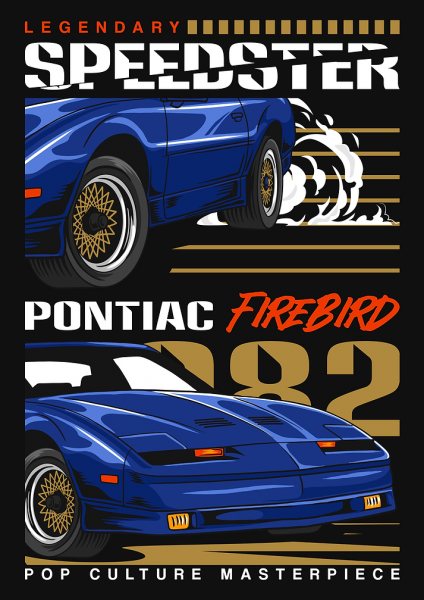 Speedster Trans Am Car Araba Posteri – Duvar Tablosu poster görseli